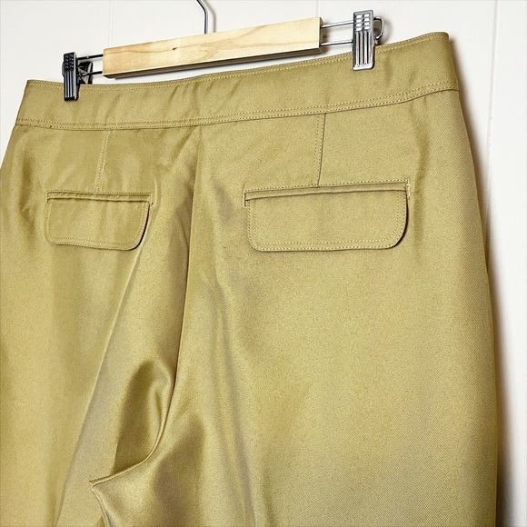 J. Crew NWT Tapered Pants with Front Pleats 14 khaki tan high rise relaxed - Picture 4 of 13